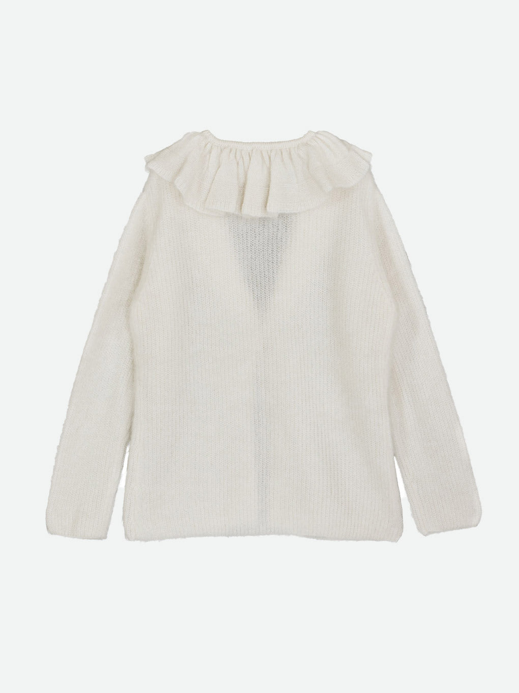 KID MOHAIR RUFFLE BABY CARDIGAN