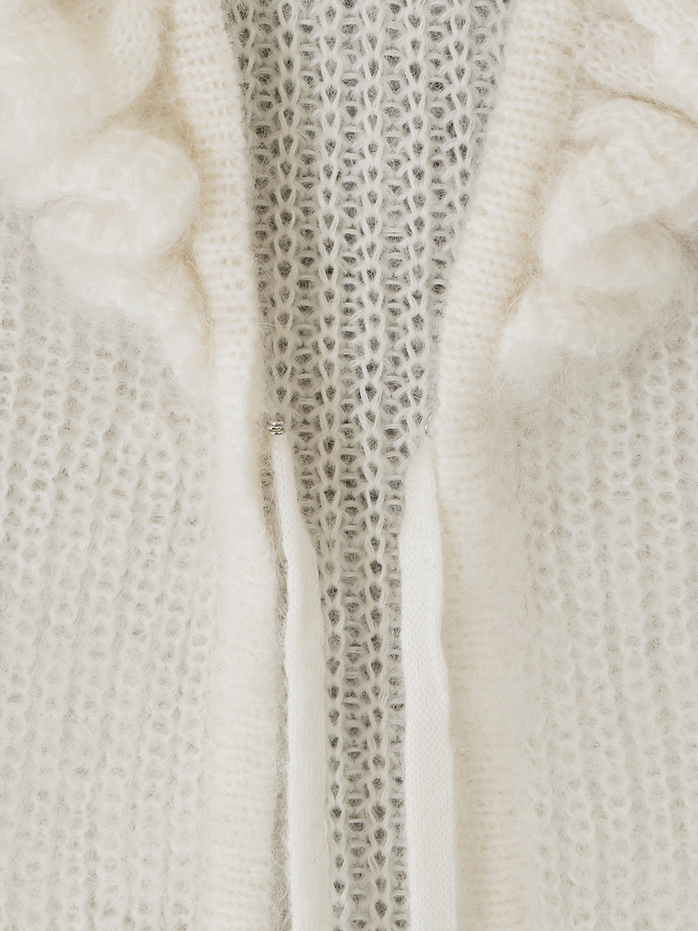 KID MOHAIR RUFFLE BABY CARDIGAN