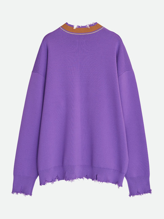 GRUNGE TILDEN KNIT CARDIGAN