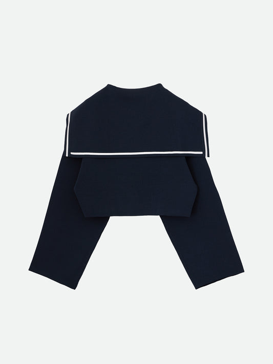 SHORT SAILOR KNIT JACKET