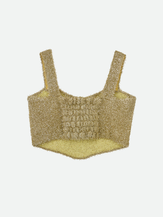 GLITTER KNIT BUSTIER