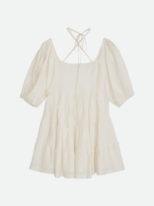 SHEER TIERED KNIT TUNIC