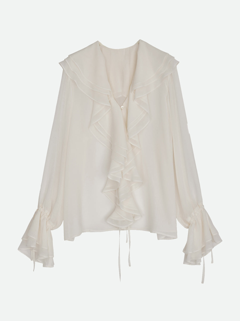 AIRY RUFFLE OVER BLOUSE