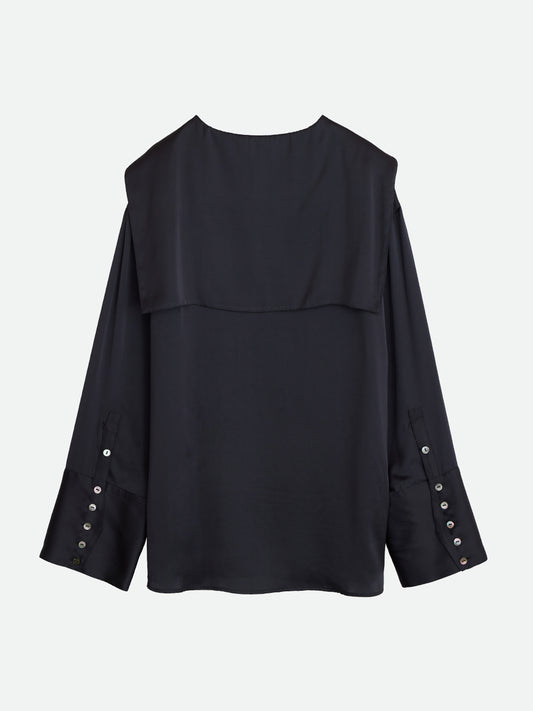 LUXURY SATIN SAILOR BLOUSE