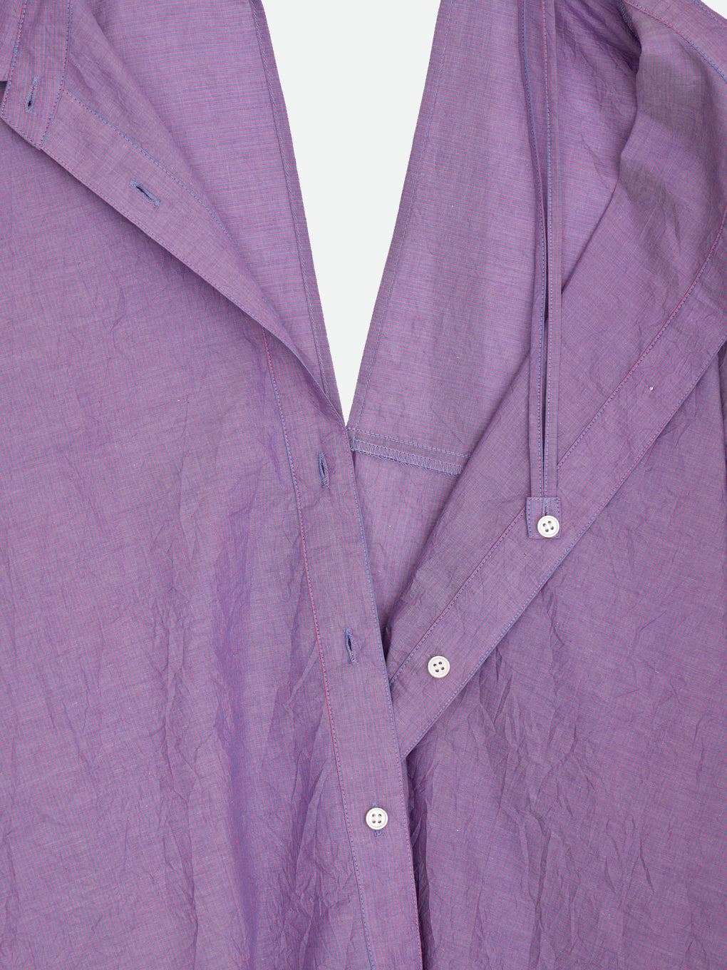 WRINKLE STRIPE MANY WAY SHIRTS