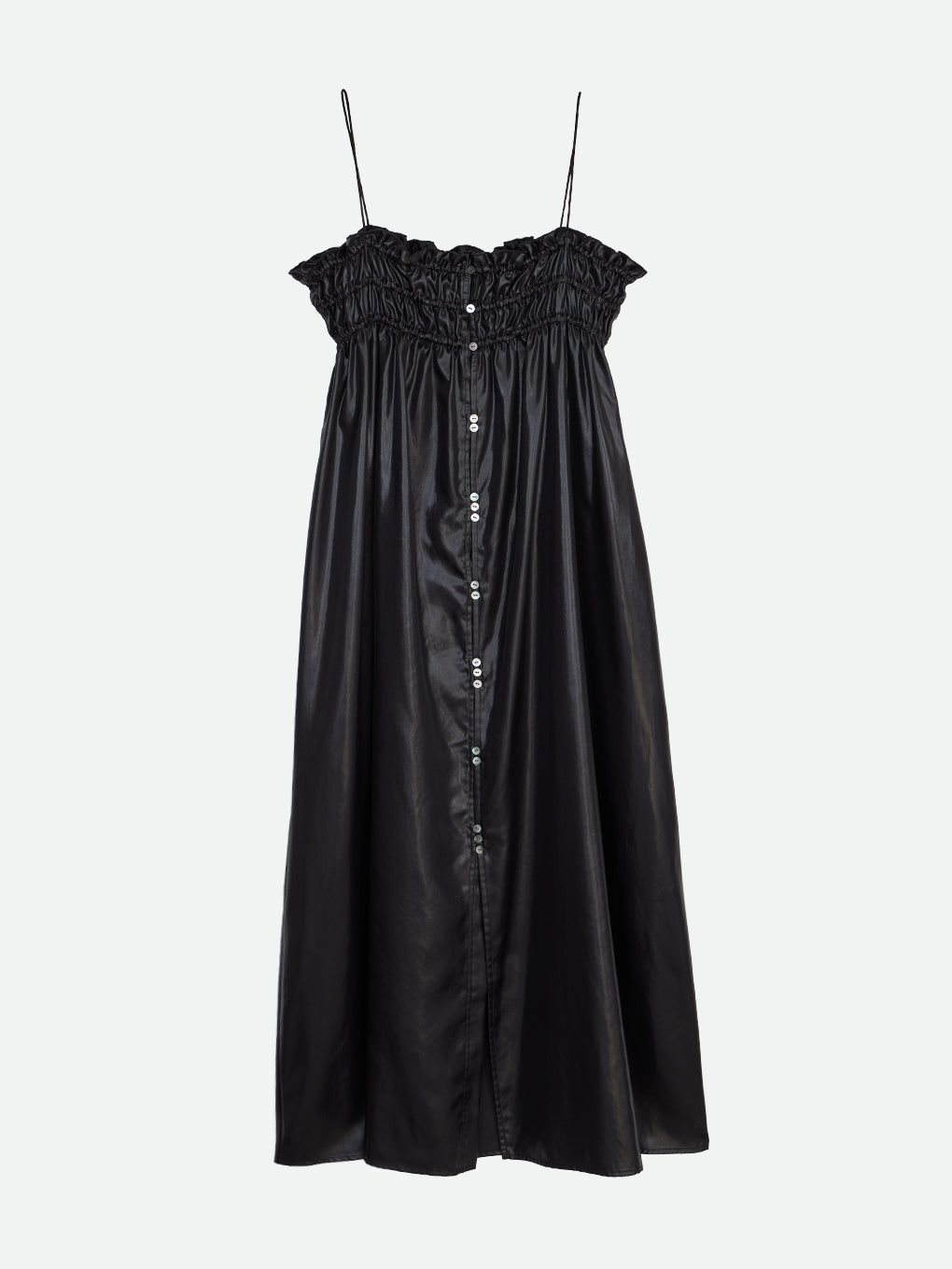 GLITTER GATHER ROUGH CAMI DRESS