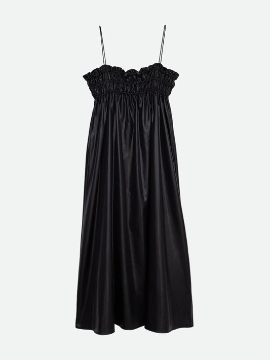 GLITTER GATHER ROUGH CAMI DRESS