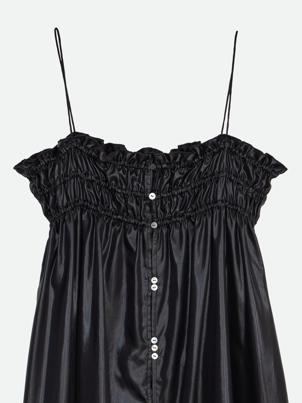 GLITTER GATHER ROUGH CAMI DRESS
