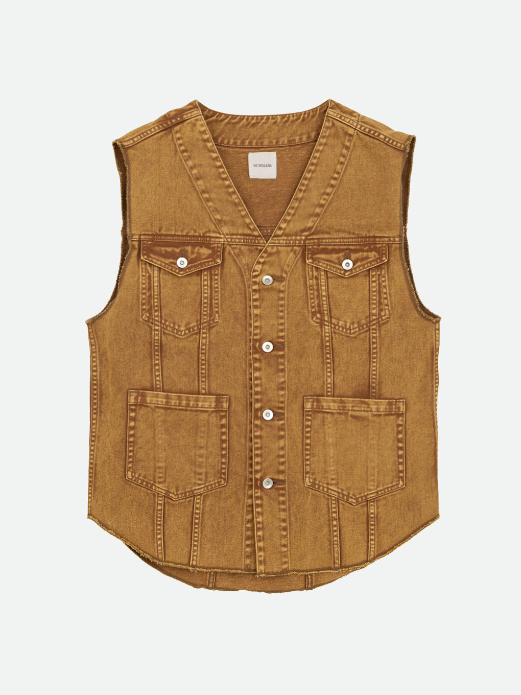VINTAGE LIKE DENIM VEST JACKET