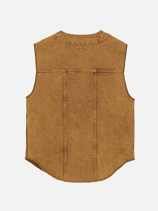 VINTAGE LIKE DENIM VEST JACKET
