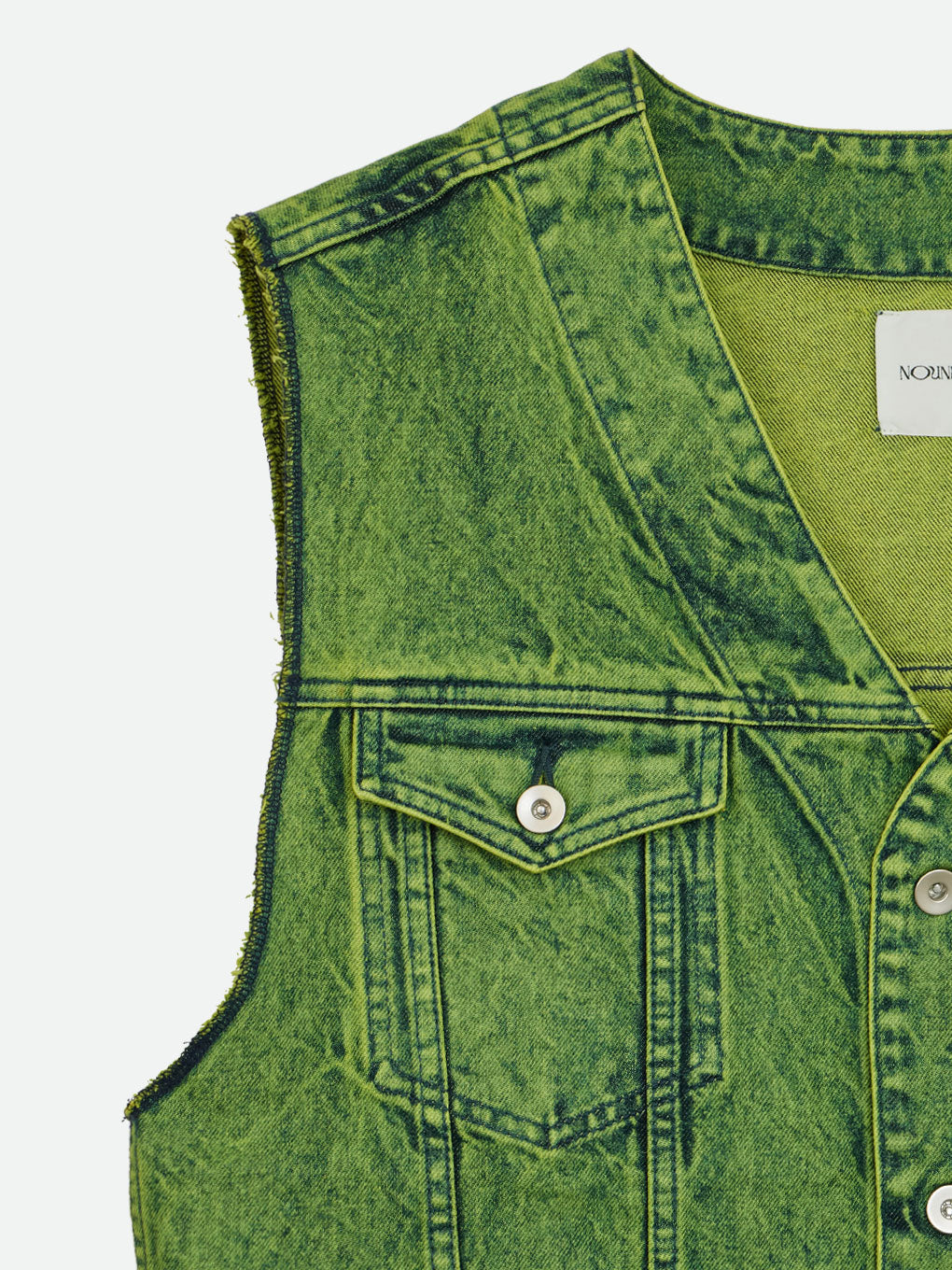 VINTAGE LIKE DENIM VEST JACKET