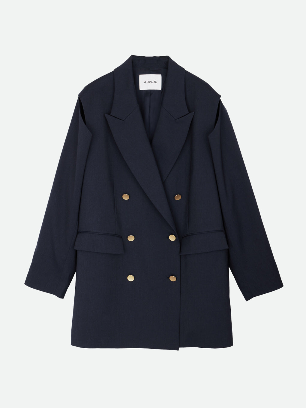 SHOULDER SLIT BLAZER JACKET