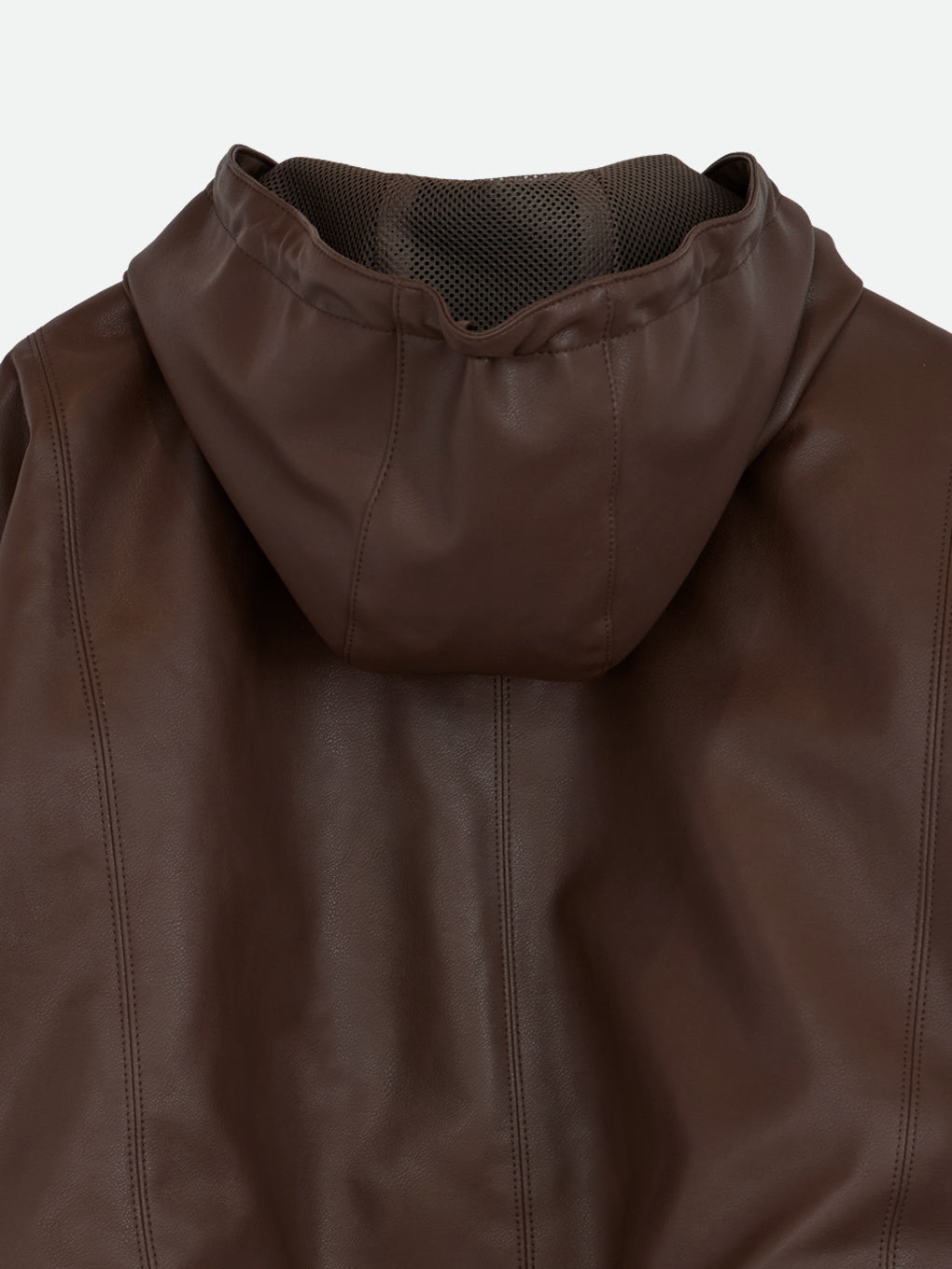FAKE LEATHER SHORT ANORAK