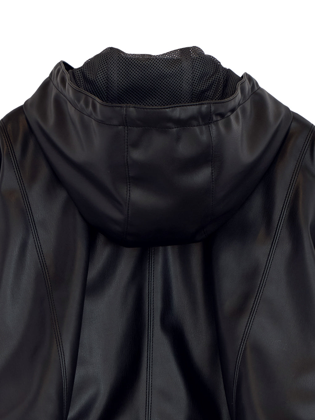 FAKE LEATHER SHORT ANORAK