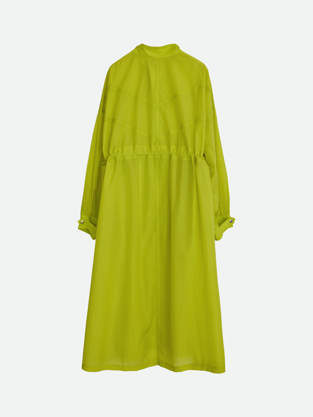 SHEER DRAWSTRING OVERCOAT