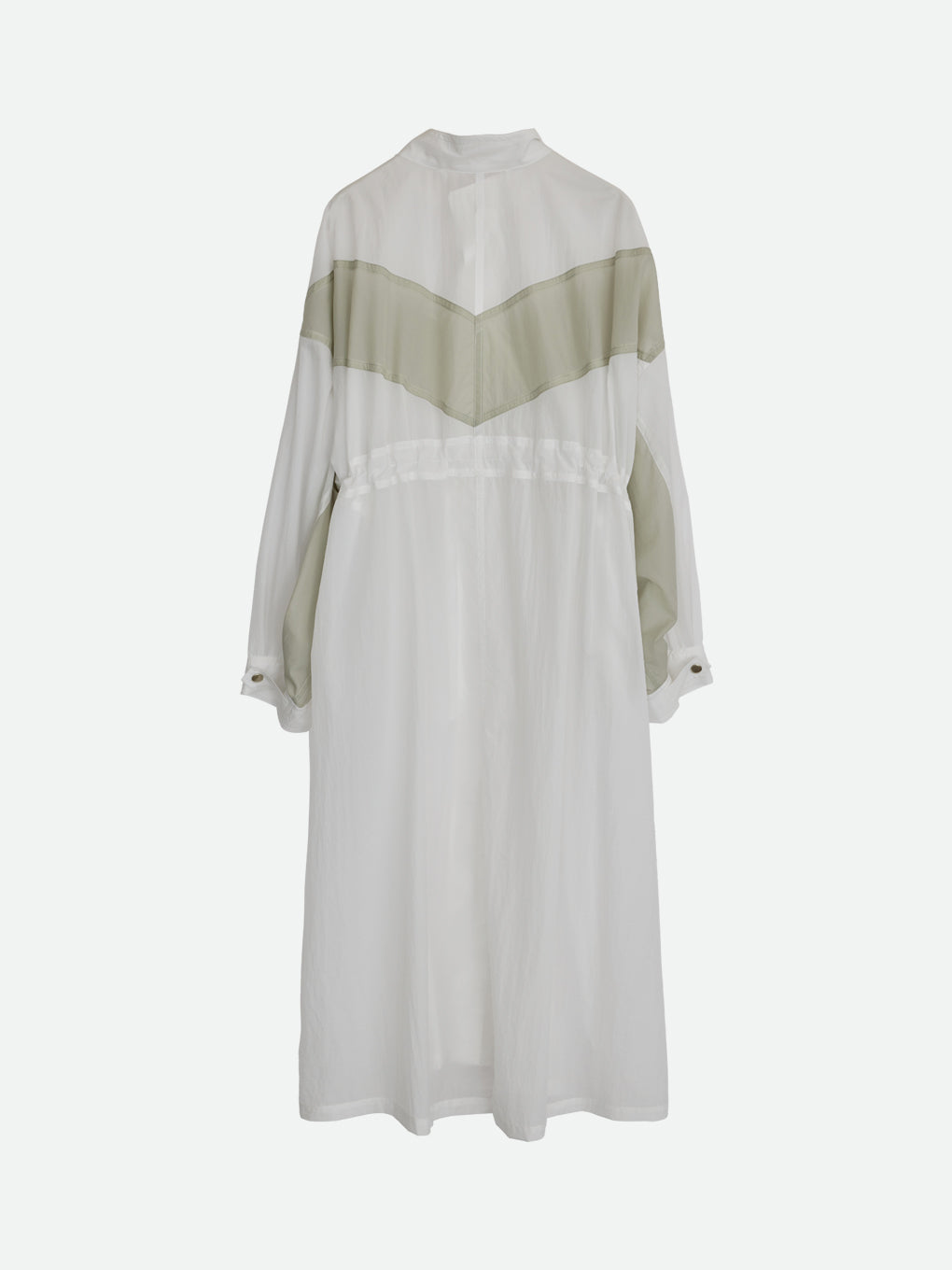 SHEER DRAWSTRING OVERCOAT