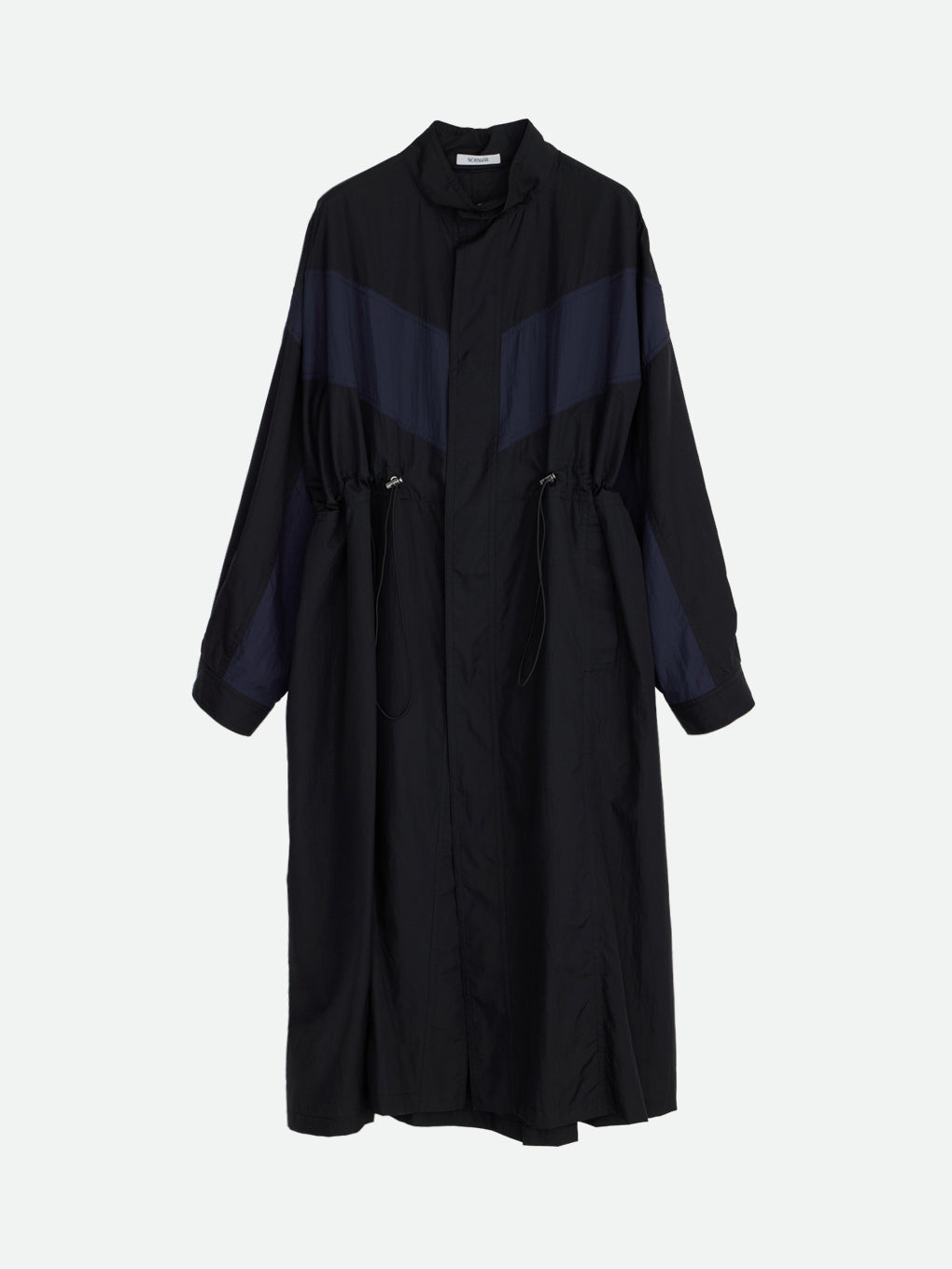 SHEER DRAWSTRING OVERCOAT