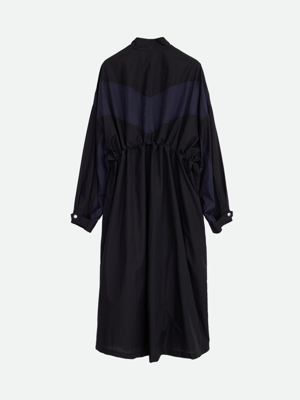 SHEER DRAWSTRING OVERCOAT