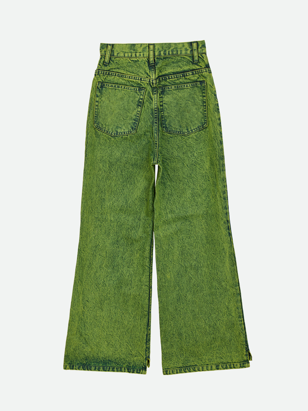 CORSET WITH WIDE DENIM PANTS