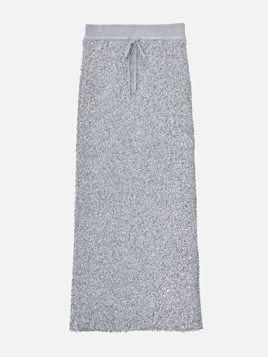 GLITTER TAPE YARN KNIT SKIRT