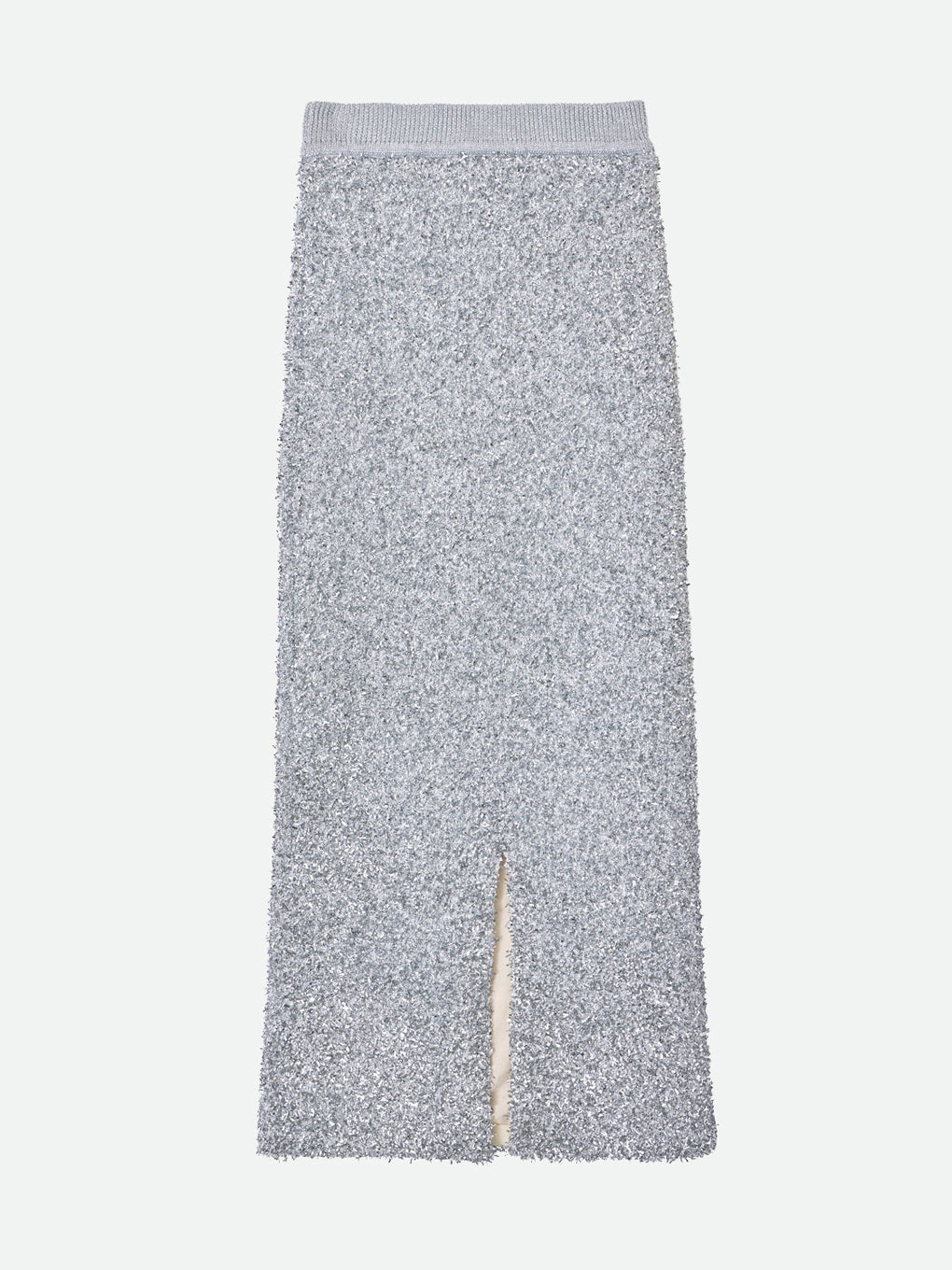 GLITTER TAPE YARN KNIT SKIRT
