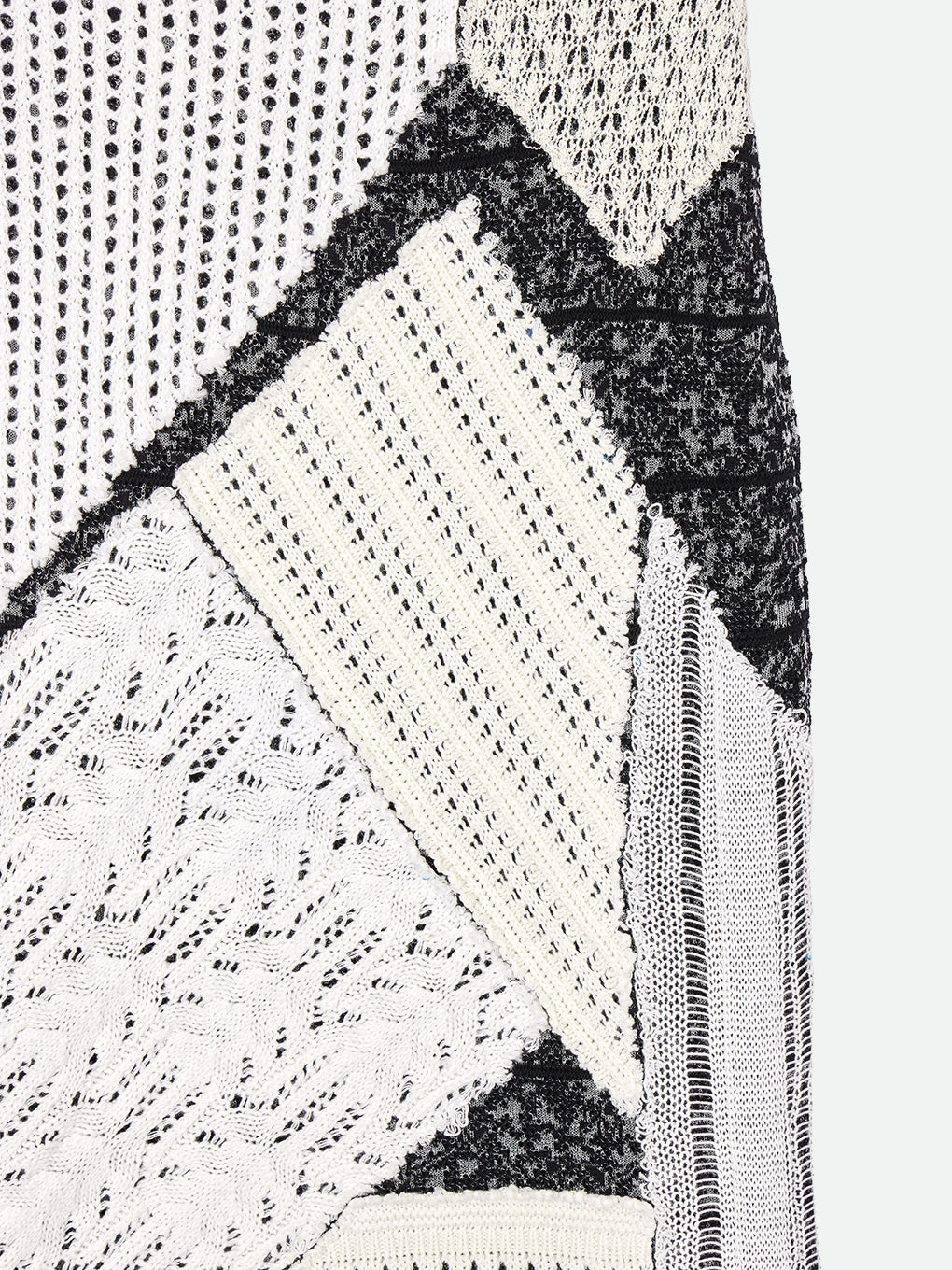 PATCHWORK I LINE KNIT SKIRT