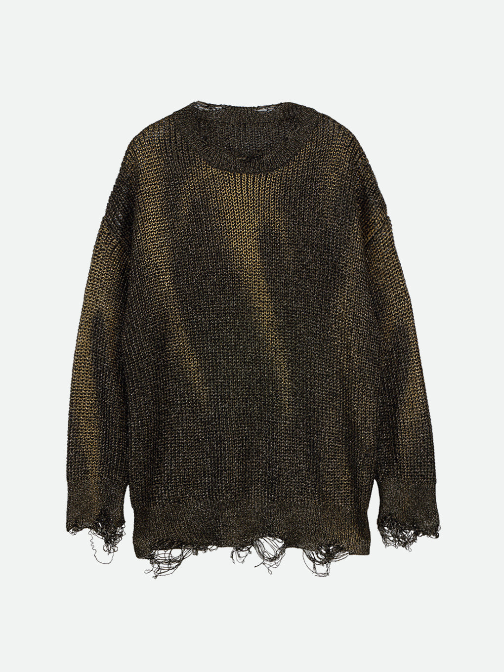 SHINY FOIL GRUNGE KNIT