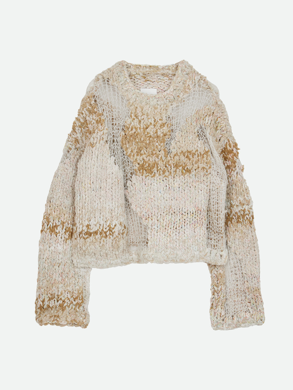 MIX YARN INTARSIA KNIT