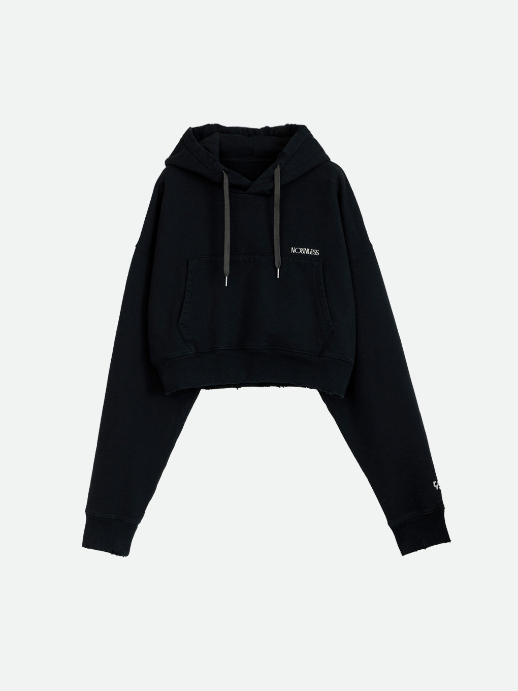 NOUNLESS SHORT HOODIE TOPS