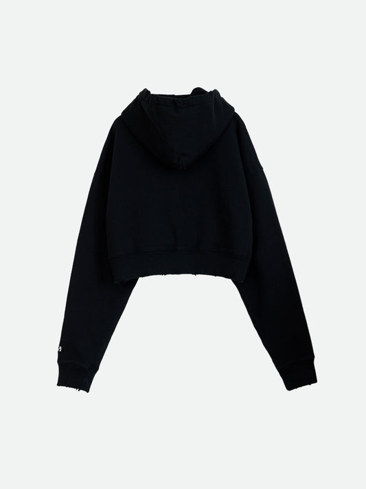 NOUNLESS SHORT HOODIE TOPS