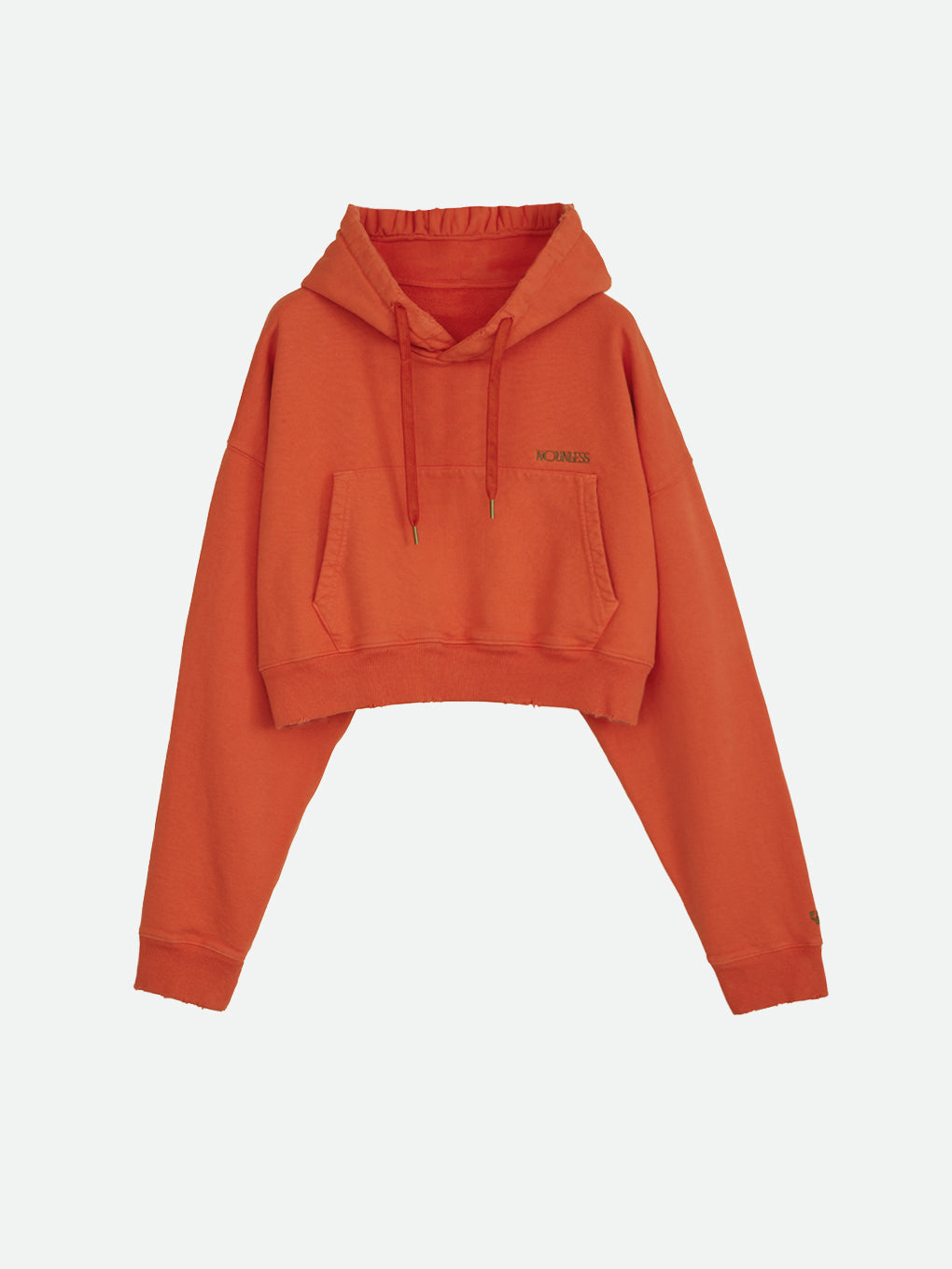 NOUNLESS SHORT HOODIE TOPS