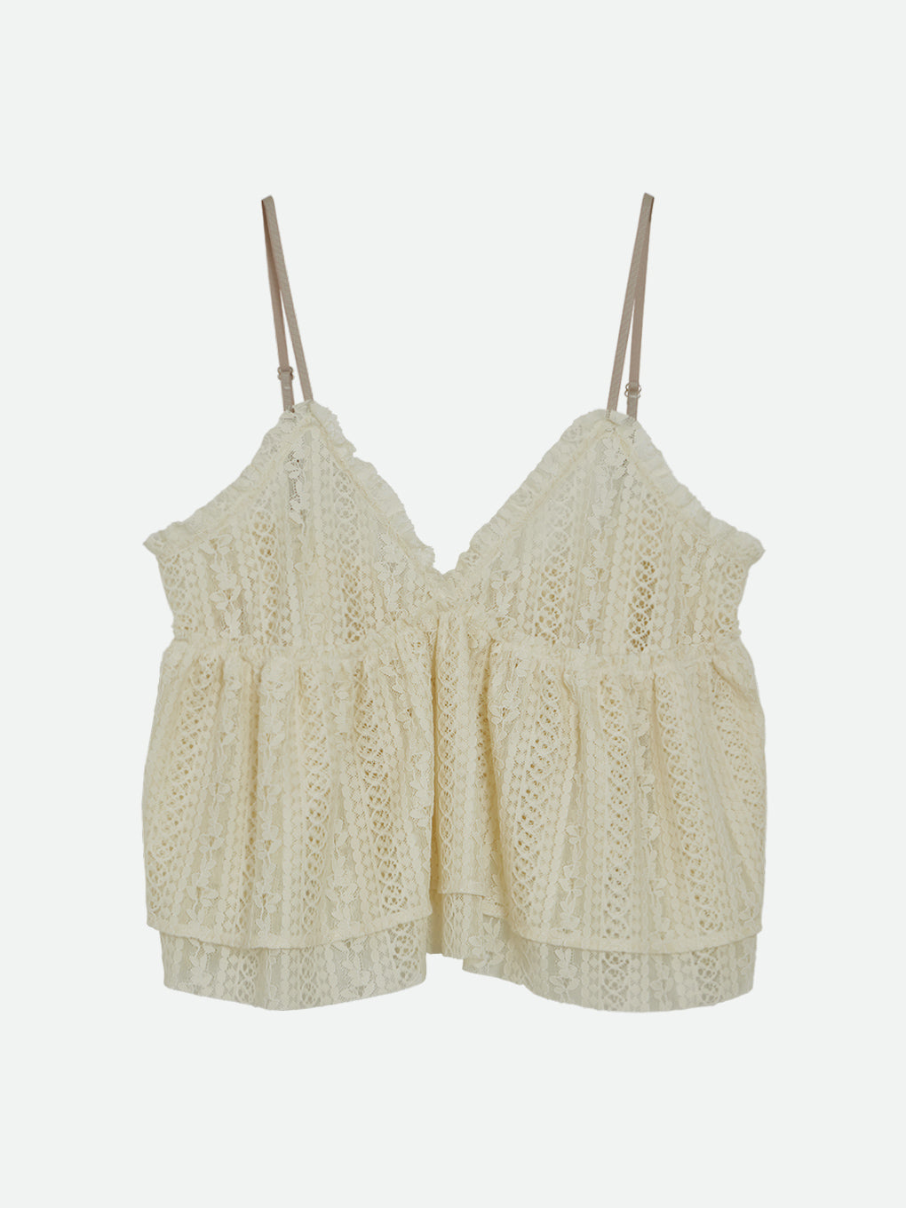 SHEER LACE CAMI TOPS