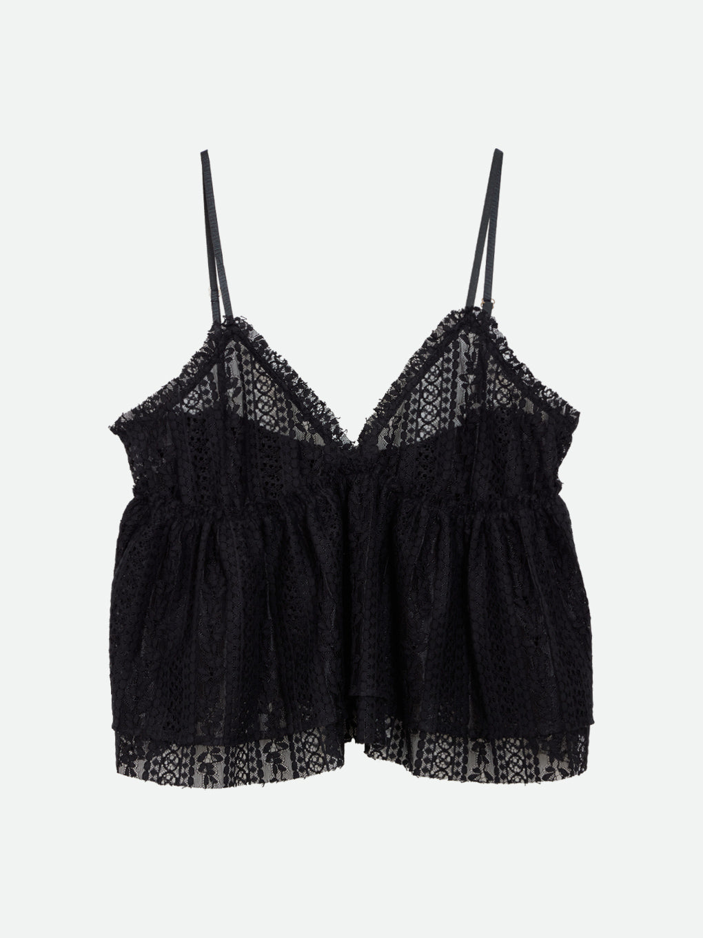 SHEER LACE CAMI TOPS