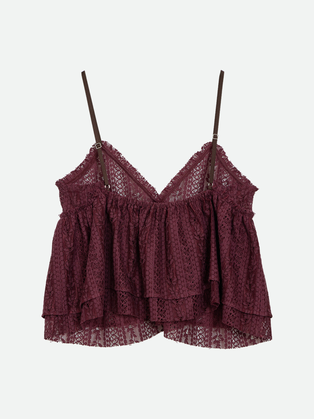 SHEER LACE CAMI TOPS