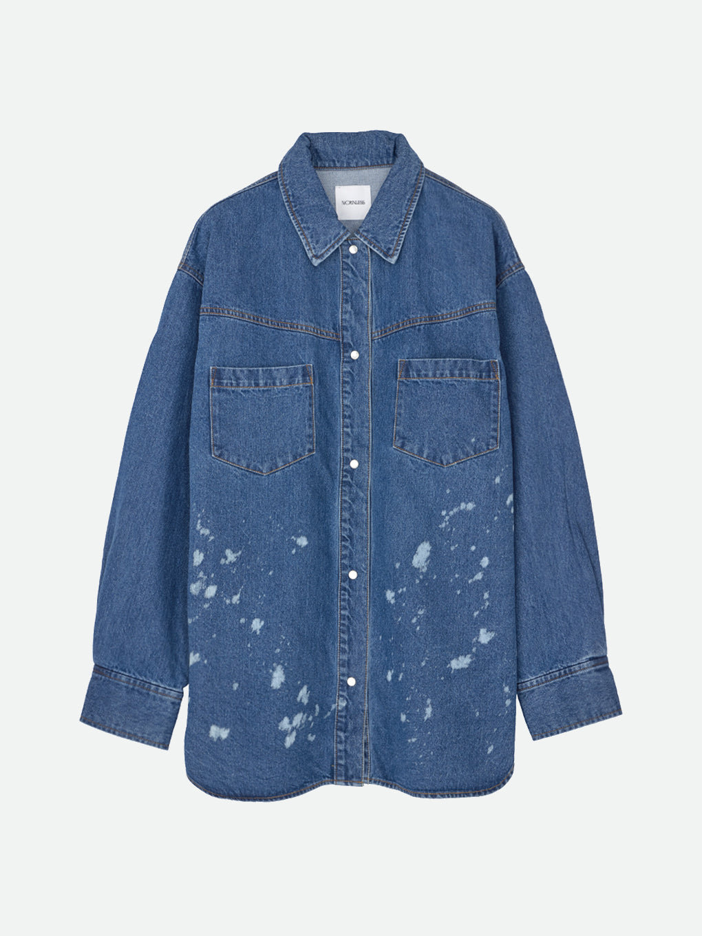 DENIM DISCHARGE PRINTHING SHIRTS