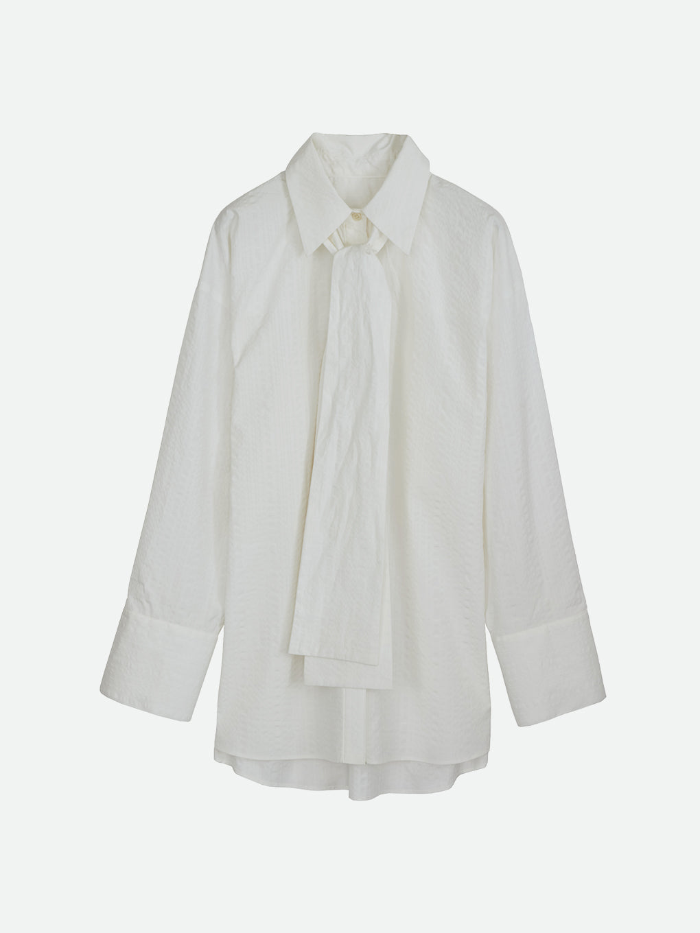 STRIPE RIBBON TIE SHIRTS