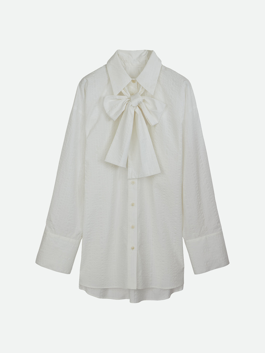 STRIPE RIBBON TIE SHIRTS