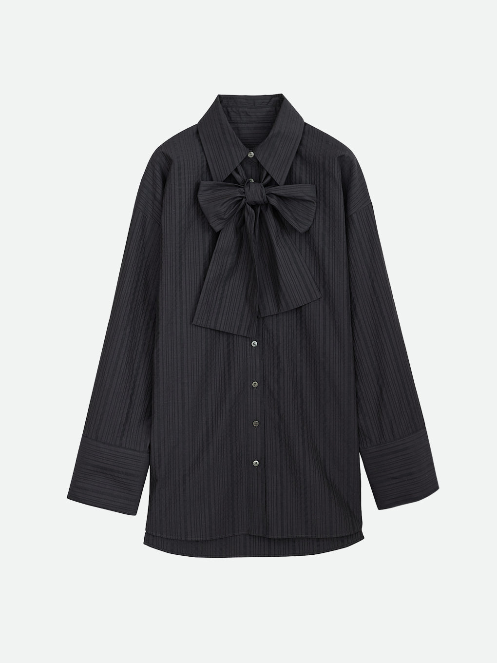 STRIPE RIBBON TIE SHIRTS