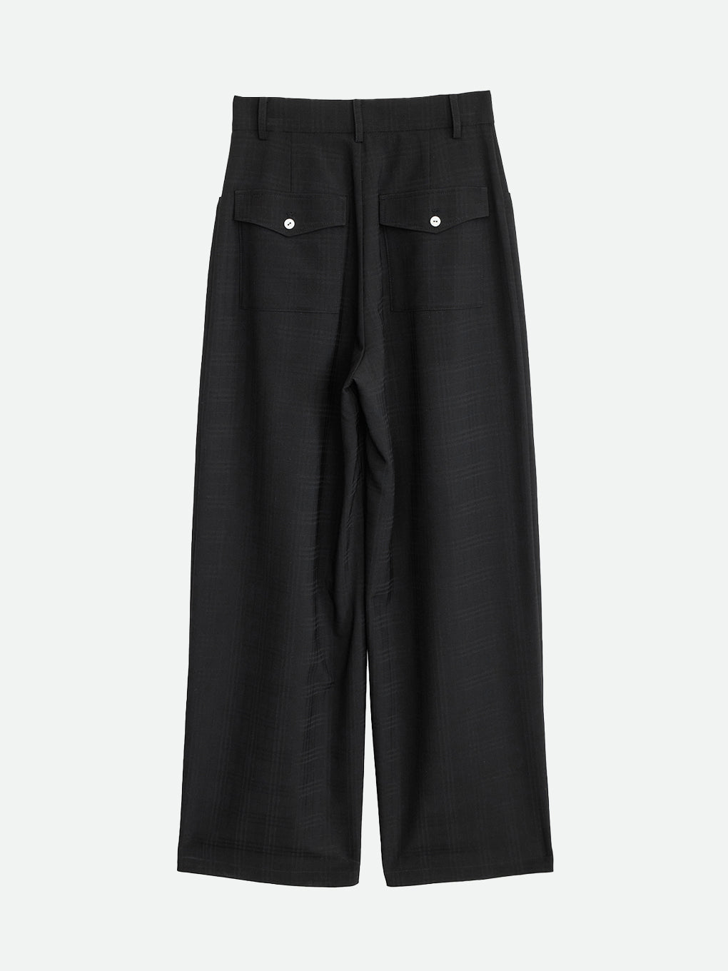 CHECK RELAX WIDE PANTS