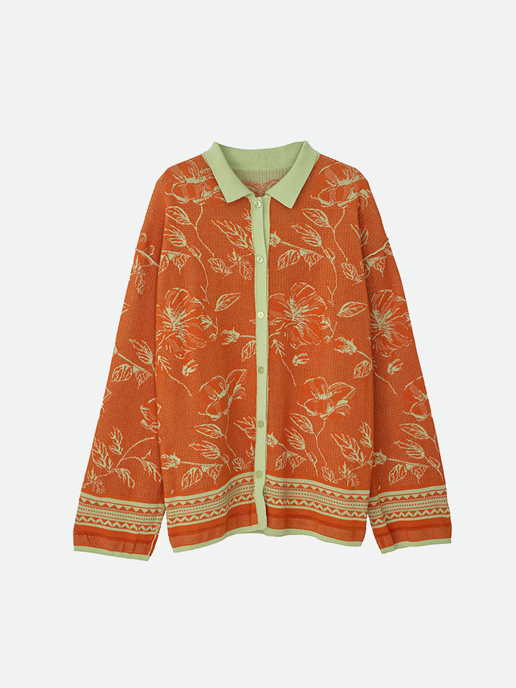 REVERSIBLE JACQUARD KNIT SHIRT