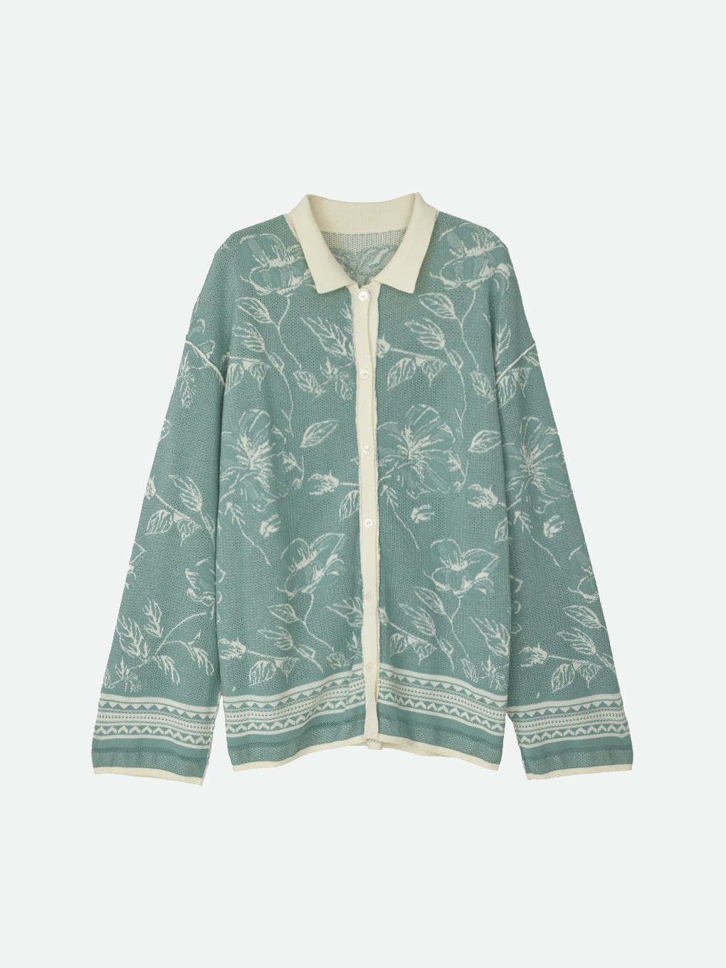 REVERSIBLE JACQUARD KNIT SHIRT