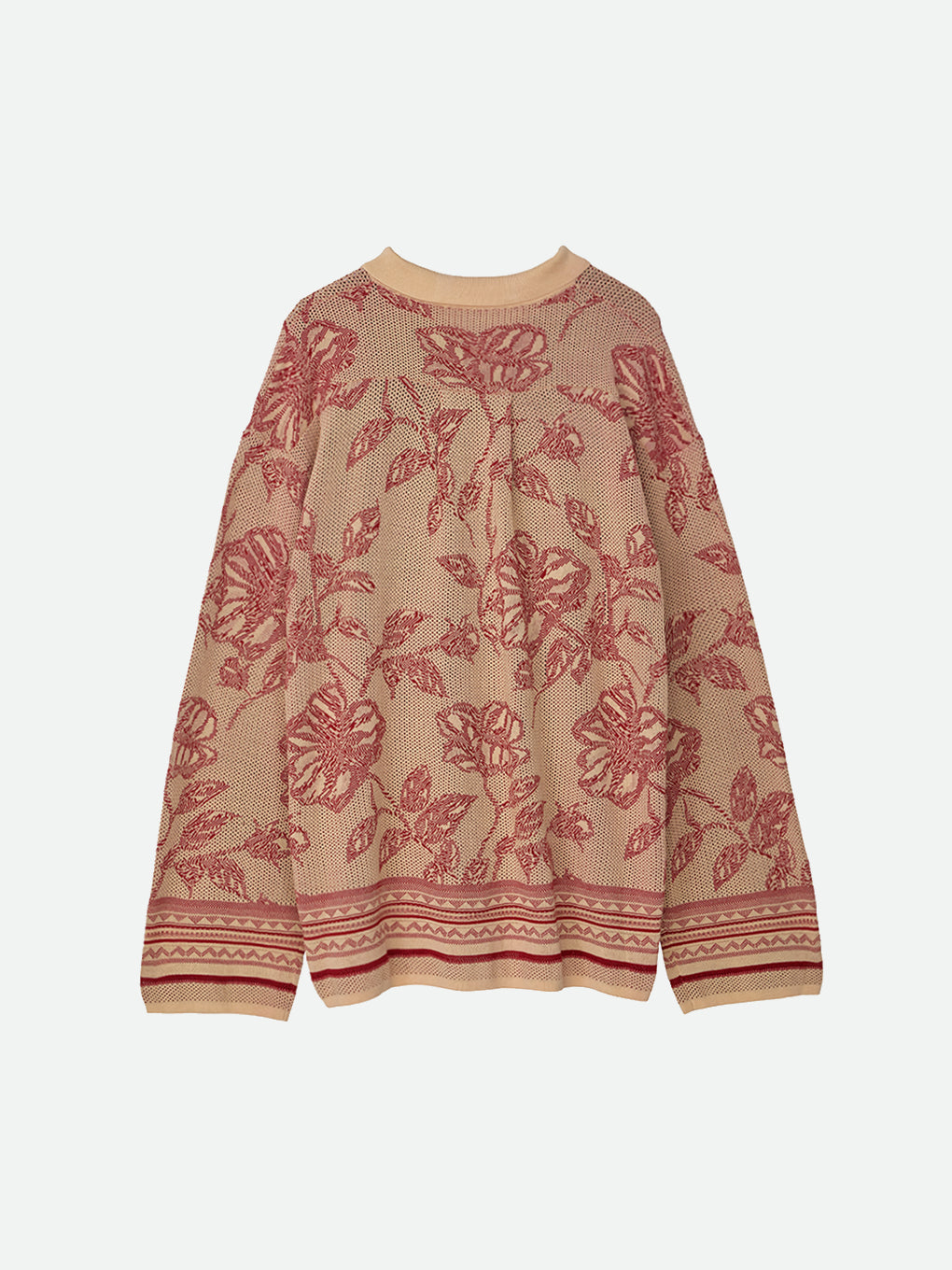 REVERSIBLE JACQUARD KNIT SHIRT