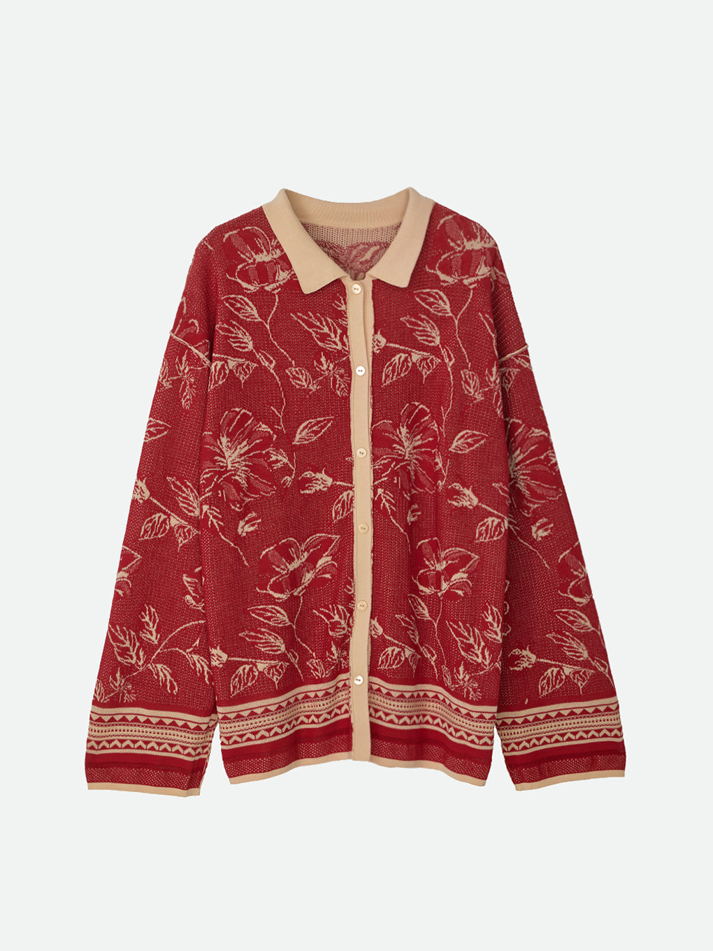 REVERSIBLE JACQUARD KNIT SHIRT