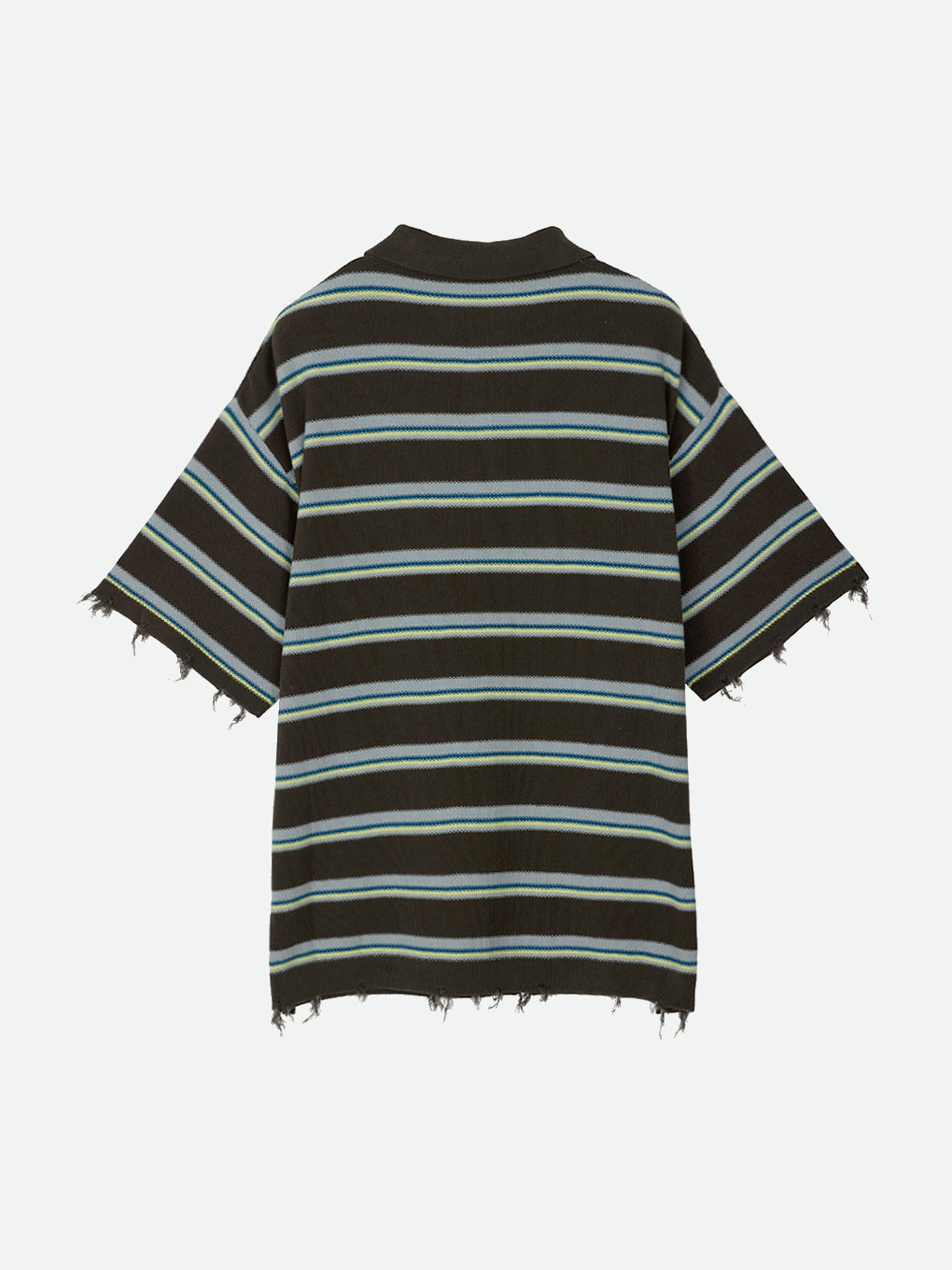 NL BORDER GRUNGE BIG POLO KNIT