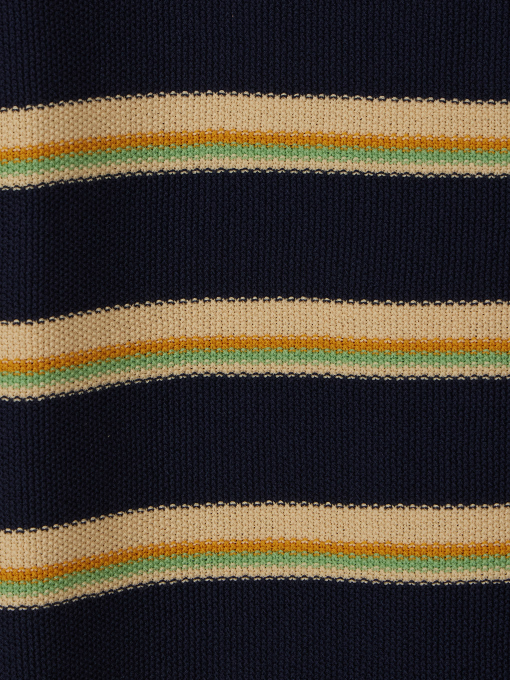NL BORDER GRUNGE BIG POLO KNIT