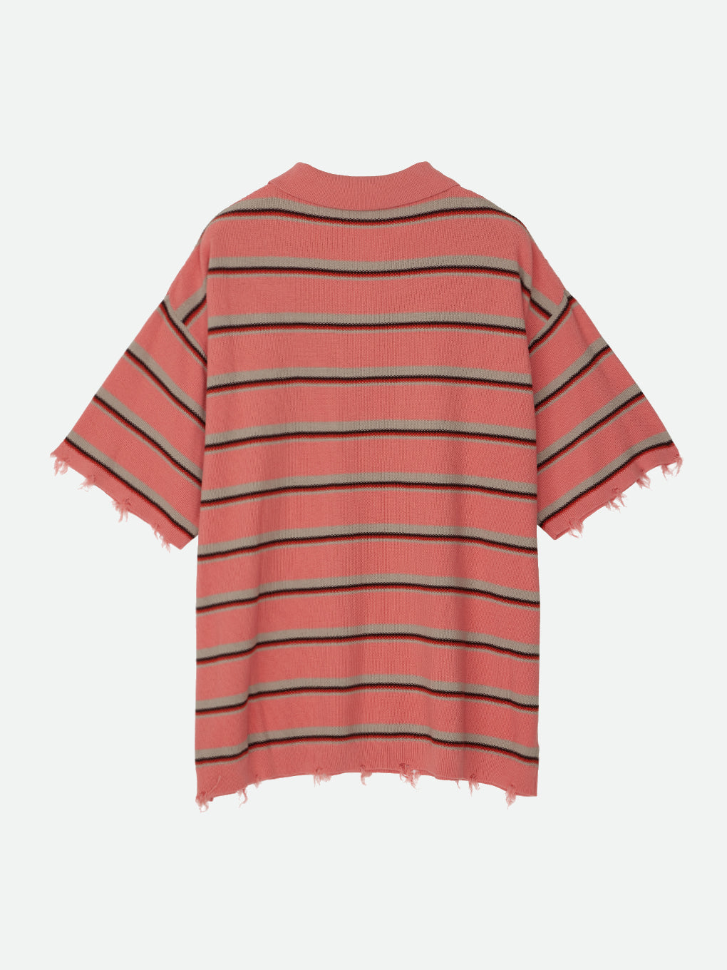 NL BORDER GRUNGE BIG POLO KNIT