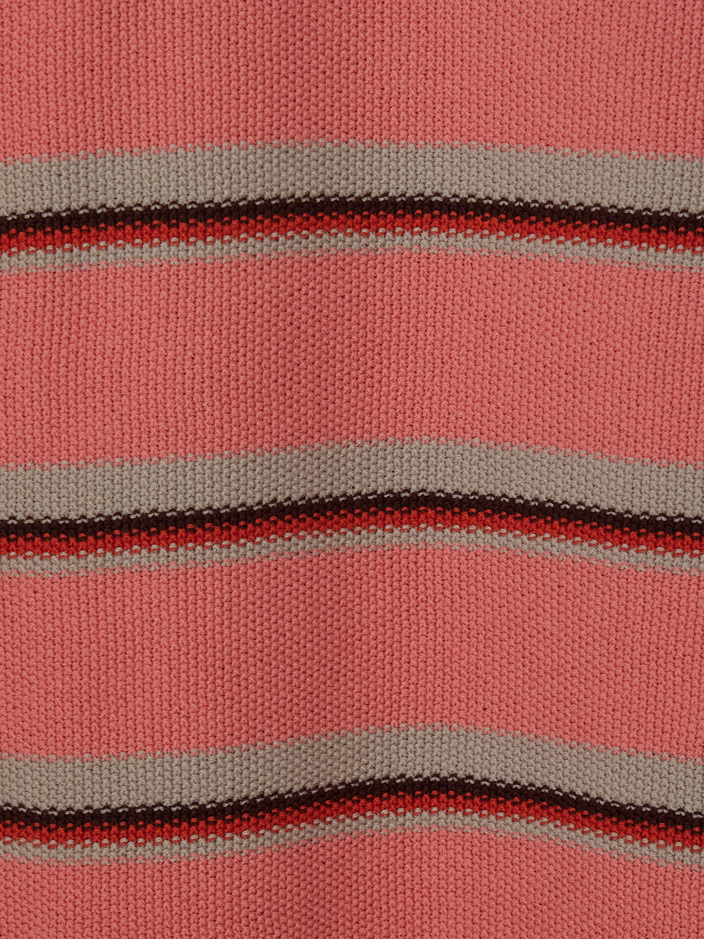 NL BORDER GRUNGE BIG POLO KNIT