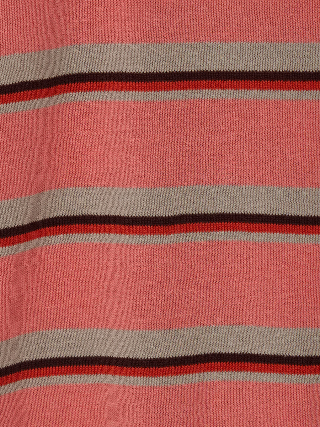 NL BORDER GRUNGE MINI POLO KNIT