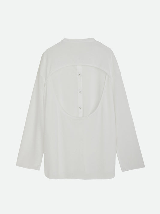 BACK HOLE LOOSE CARDIGAN