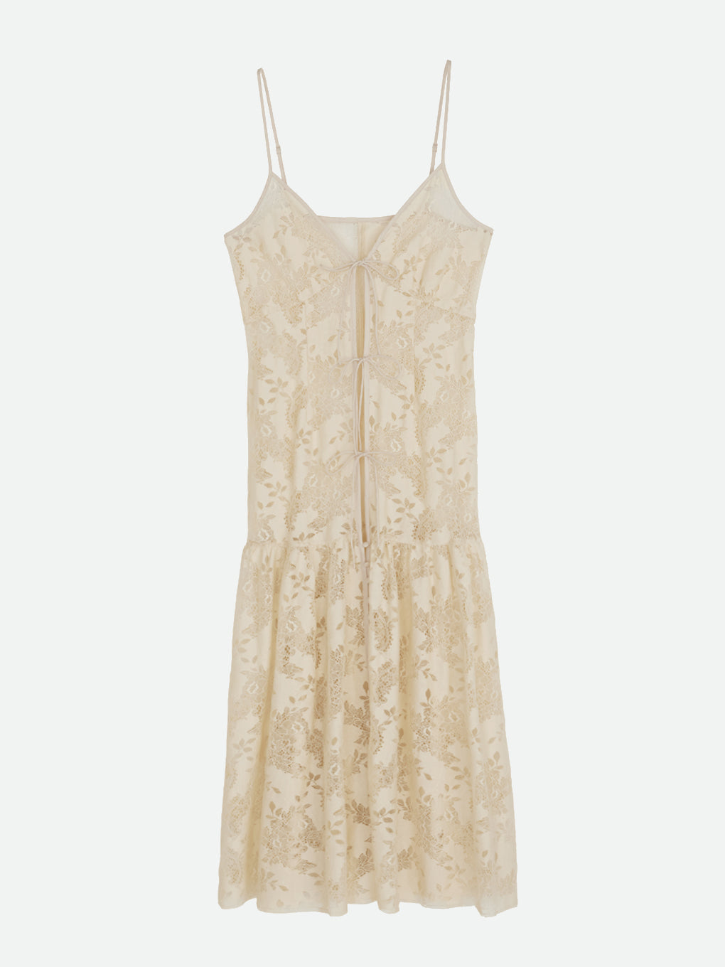 VINTAGE LIKE LACE DRESS WITH SCARF